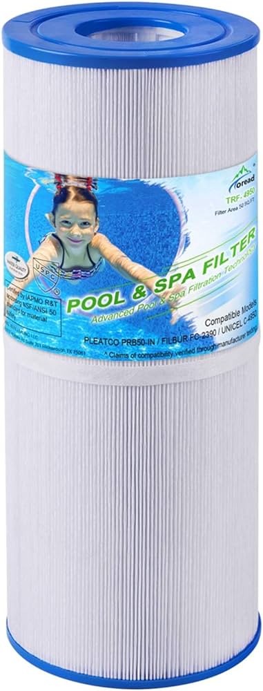 Replacement for Spa Filter PRB50-IN, Unicel C-4950, Guardian 413-212-02, Filbur FC-2390, 373045, 03FIL1600, 17-2380, J200 Series Filter