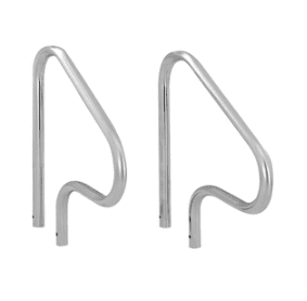 Birch Figure 4 Stainless Steel Handrail – 24" Wide, 8" Centres (Pair) – Heavy-Duty Pool Surface Cleaner (Model PSL-40-0828)