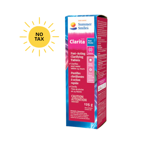 Summer Smiles Clarita Tablets – Powerful Clarifier for Sparkling Pool Water (5 x 25 g)