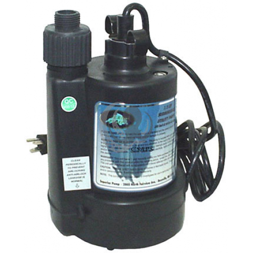 Submersible Utility Pump – 1/5 HP with 8' Cord