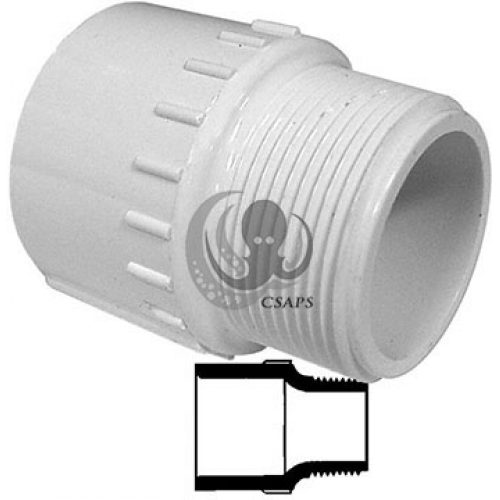PVC Male Adapter – 1-1/2" MPT x Slip Fitting