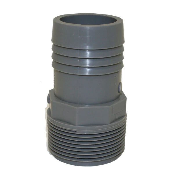 P-2734 – 1-1/2" Insert Poly Male Adapter for Pool & Spa Plumbing