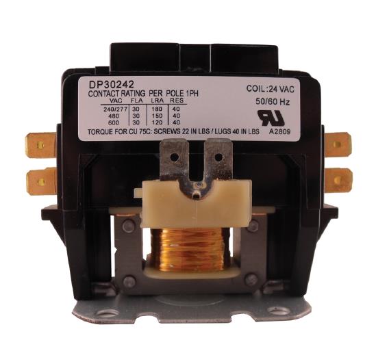 2-120 – 120V SPST 40 Amp Contactor for Pool & Spa Equipment