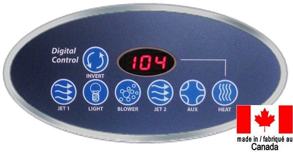 Correct Tech 1-630A Control Panel – 3" x 6" 7-Button Keypad (For Obara Spa CTI / Board 4-10-1503D91)