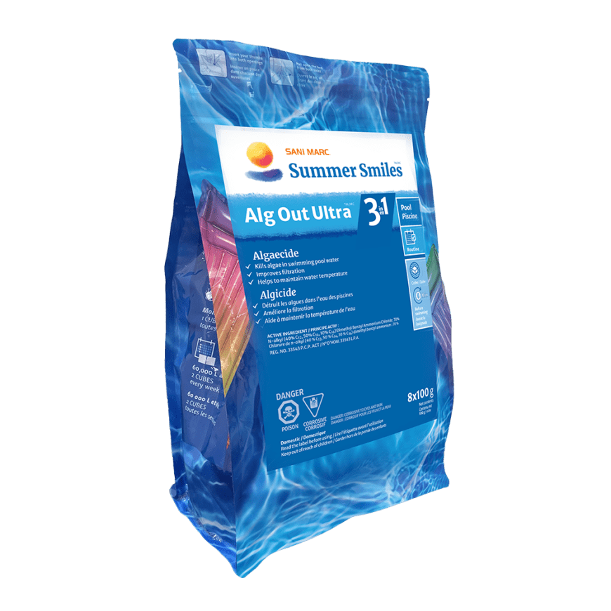 Summer Smiles Alg Out Ultra 3-in-1 – Powerful Multi-Action Algaecide for Pools (1 L)