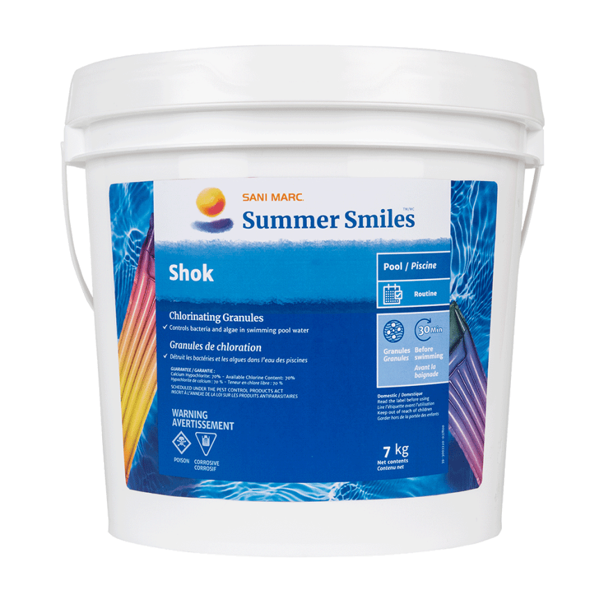 Summer Smiles Shok - Fast-Dissolving Chlorine Shock Treatment for Clean & Clear Pool Water (7 kg)
