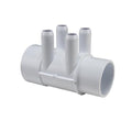 Waterway Manifold 2" S x 2" S with Four 3/4" Barbs – Spa Plumbing Distribution Manifold (SKU 672-4160)