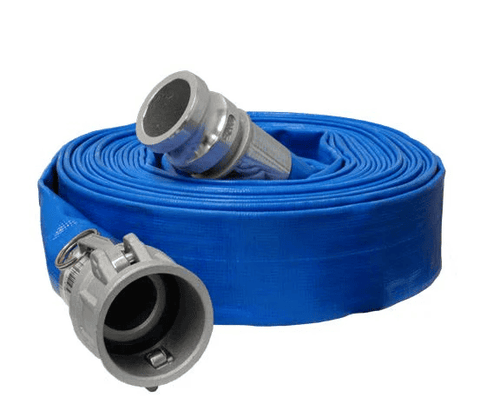 1.5" x 100' Extra Heavy-Duty Backwash Hose – Dark Blue Reliable Water Discharge for Pool & Spa Systems