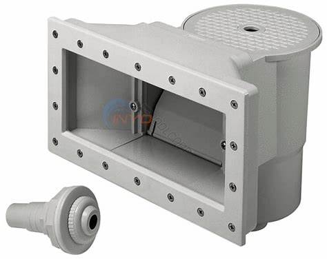 PoolStyle PS002-GRY Wide Mouth Above Ground Skimmer with Support – Grey