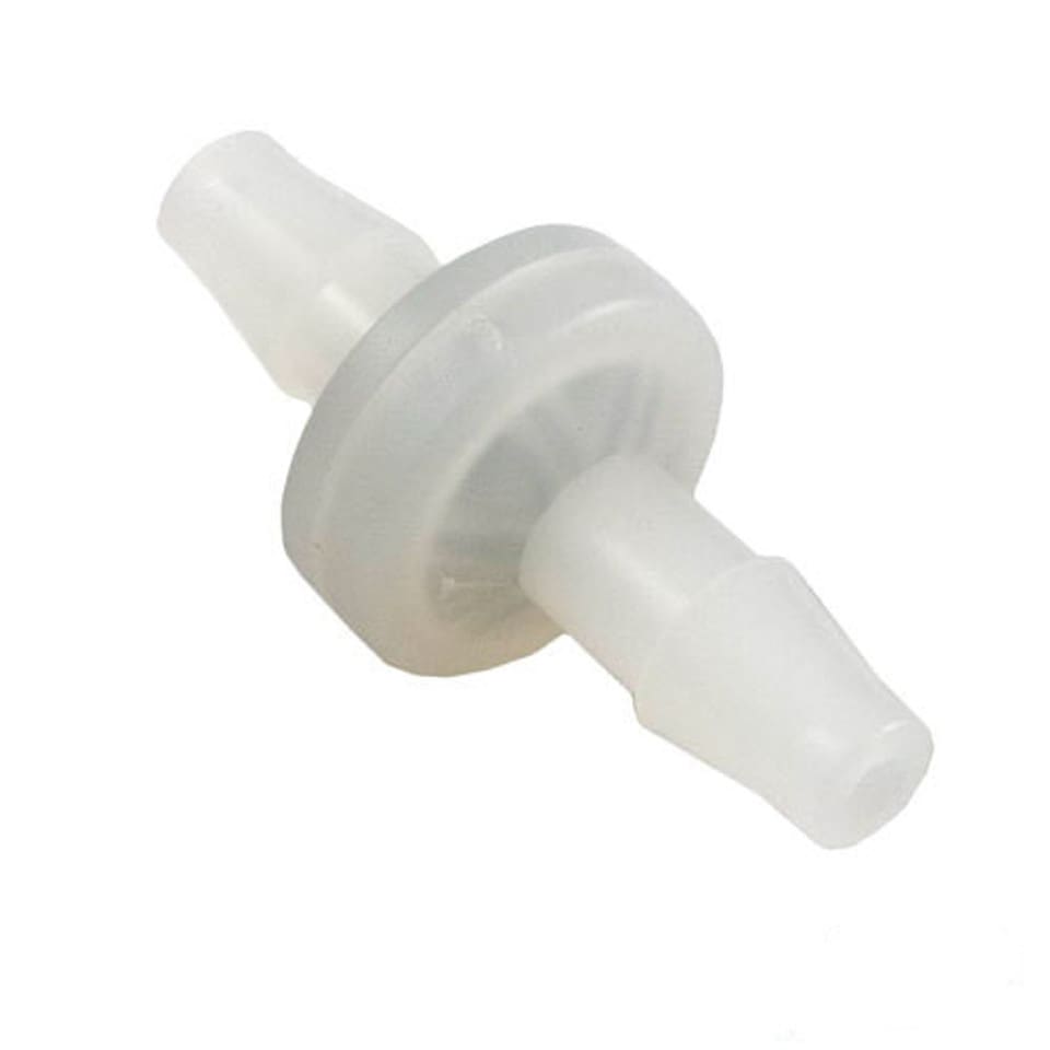 Check Valve Adapter – 1/4" Barb x 1/4" Barb