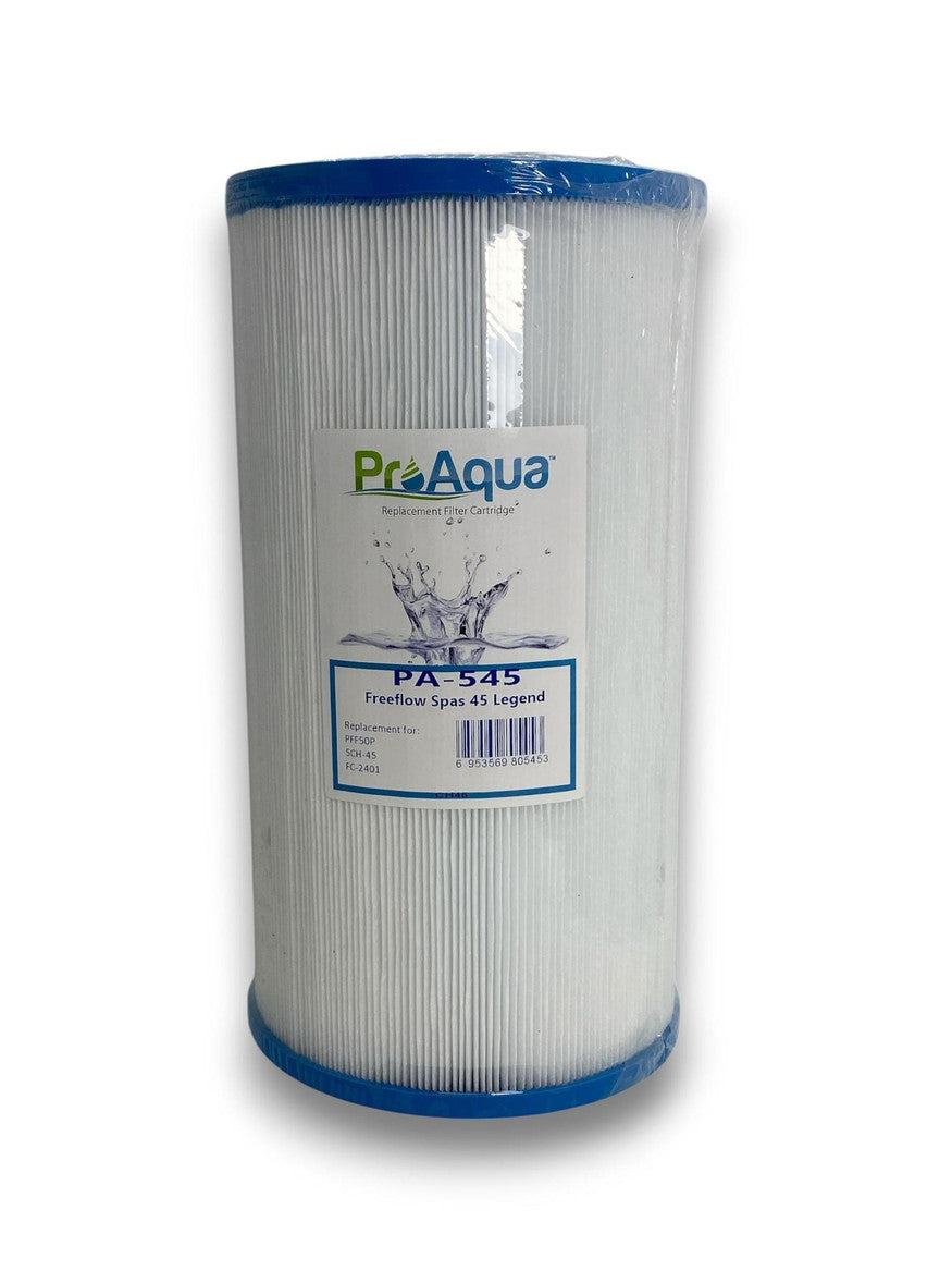 Freeflow Spas 45 sq. ft. Legend Filter Cartridge – 5 5/16" x 9 3/4", 2 1/8" Top, 1 1/2" MPT Bottom