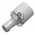 PVC Barb Adapter – 1/2" Spigot x 3/8" Barb Hose Connector