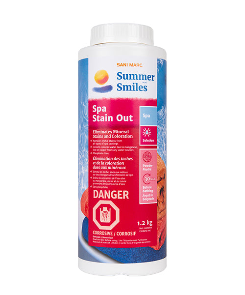 Summer Smiles Spa Stain Out – Stain & Scale Remover for Spas (1.2 kg)