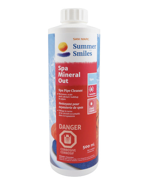 Summer Smiles Spa Mineral Out – Prevents Staining & Scale in Hot Tubs (500 mL)