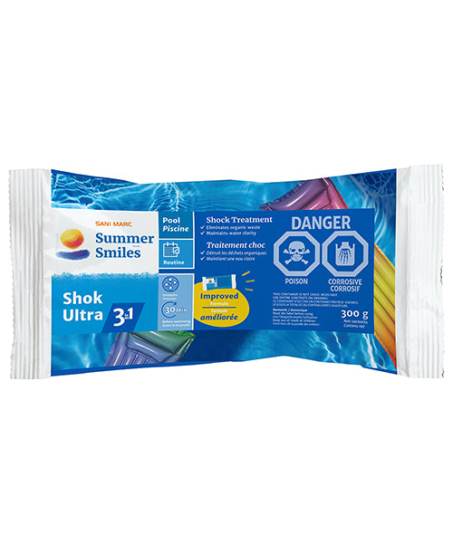 Summer Smiles Shok Ultra 3-in-1 – Multi-Action Pool Shock Treatment (300 g)