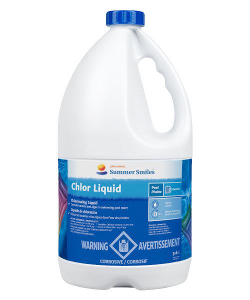 Summer Smiles Chlor Liquid – Fast-Acting Liquid Pool Chlorine (3.6 L)