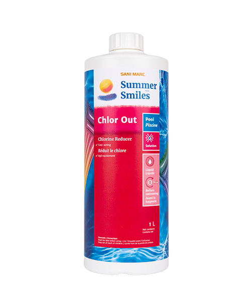 Summer Smiles Chlor Out Liquid – Chlorine Reducer for Pools & Spas (1 L)