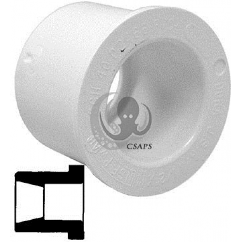 Reducer Bushing 3" Spigot x 2" Socket – PVC Plumbing Reducer