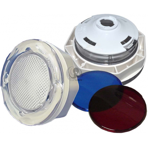 5" Plastic Spa Light Kit – Includes Coloured Lenses, Gasket & Nut (3-9/16" Hole)