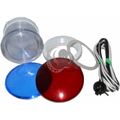 Waterway Light Kit – 3-1/2" Complete Spa Light Assembly with Coloured Lenses