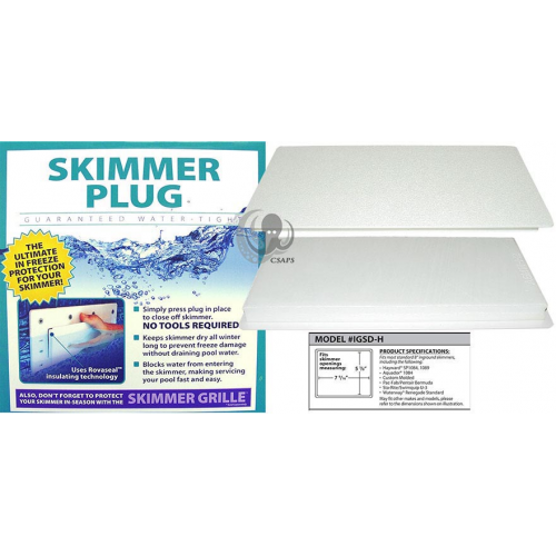 Skimmer Plug – 7-9/16" x 5-5/8" for Standard In-Ground Skimmers