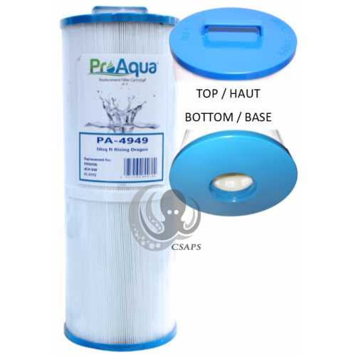 ProAqua PA-4949 Spa Cartridge Filter – Premium Replacement Filter (4-15/16" x 13-5/16", 25 Sq. Ft.)