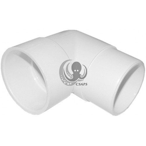 Elbow Fitting – 2" Slip x 2" Spigot x 1/2" FPT 90° PVC