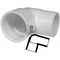Elbow 1-1/2" Slip x 1-1/2" Spigot Street 90° – PVC Plumbing Fitting