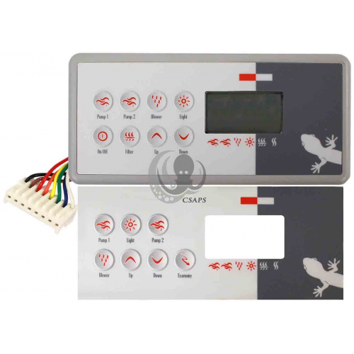 Gecko TSC-8 Keypad – 10' Cord with Overlays for M-Class & S-Class Systems