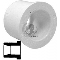 PVC Reducer Bushing – 3/4" Spigot x 1/2" Slip