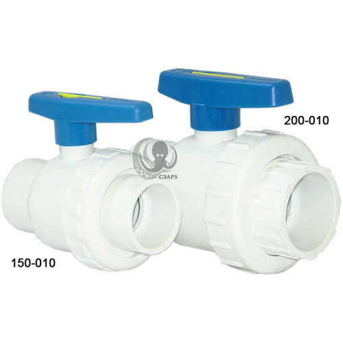 Praher 2" PVC Ball Valve – Socket x Socket