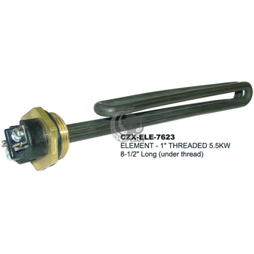 Comfortzone Heater Element – 1" MPT, 240V, 5.5 kW, 8½" Length