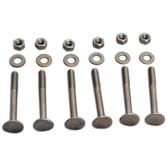 Saddle Clamp Hardware – 6-Pack of Bolts & Nuts for Pool Equipment Installation