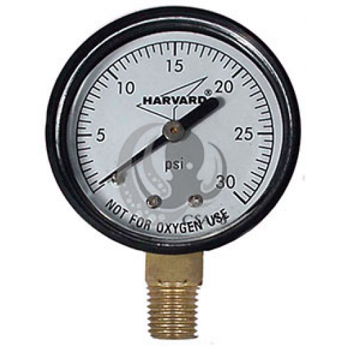 30 PSI Pressure Gauge – 1/4" NPT Bottom Mount