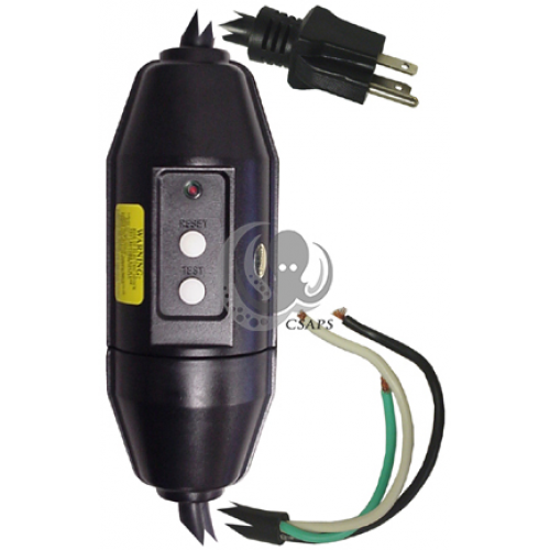 15 Amp GFCI with 15' Cord – Portable Ground Fault Protection (SKU 25101)