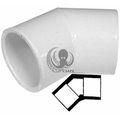 2" PVC 45-Degree Slip Elbow