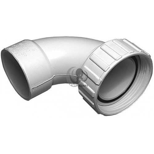 90° Sweep Pump Union – 2" PVC Long-Radius Union Elbow